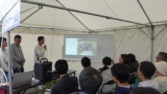 フィジーでの活動について発表する東京農業大学の学生