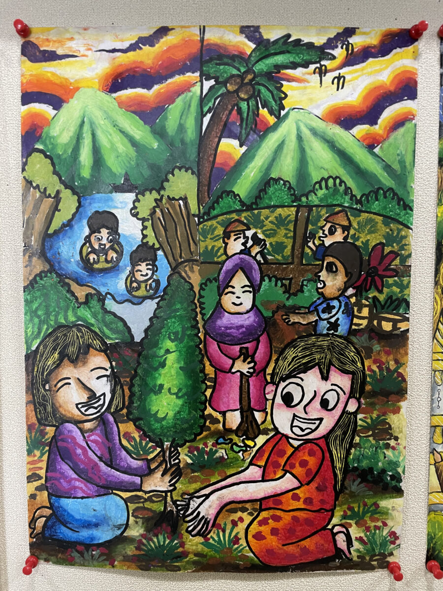 インドネシアの子どもの絵１